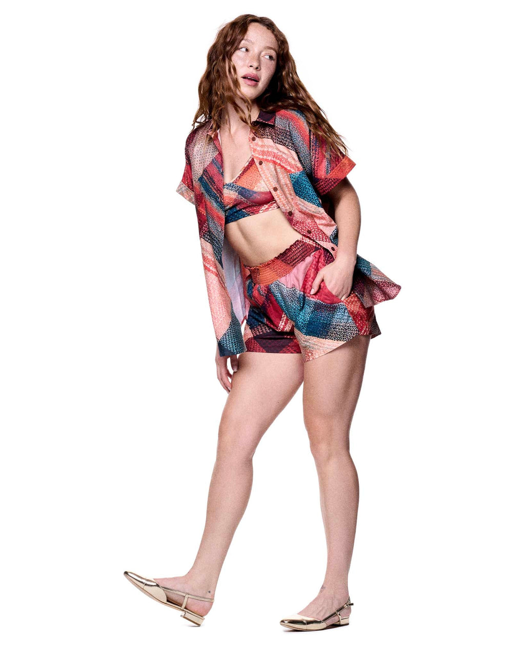 Billie Short | Sunset Camp Plaid